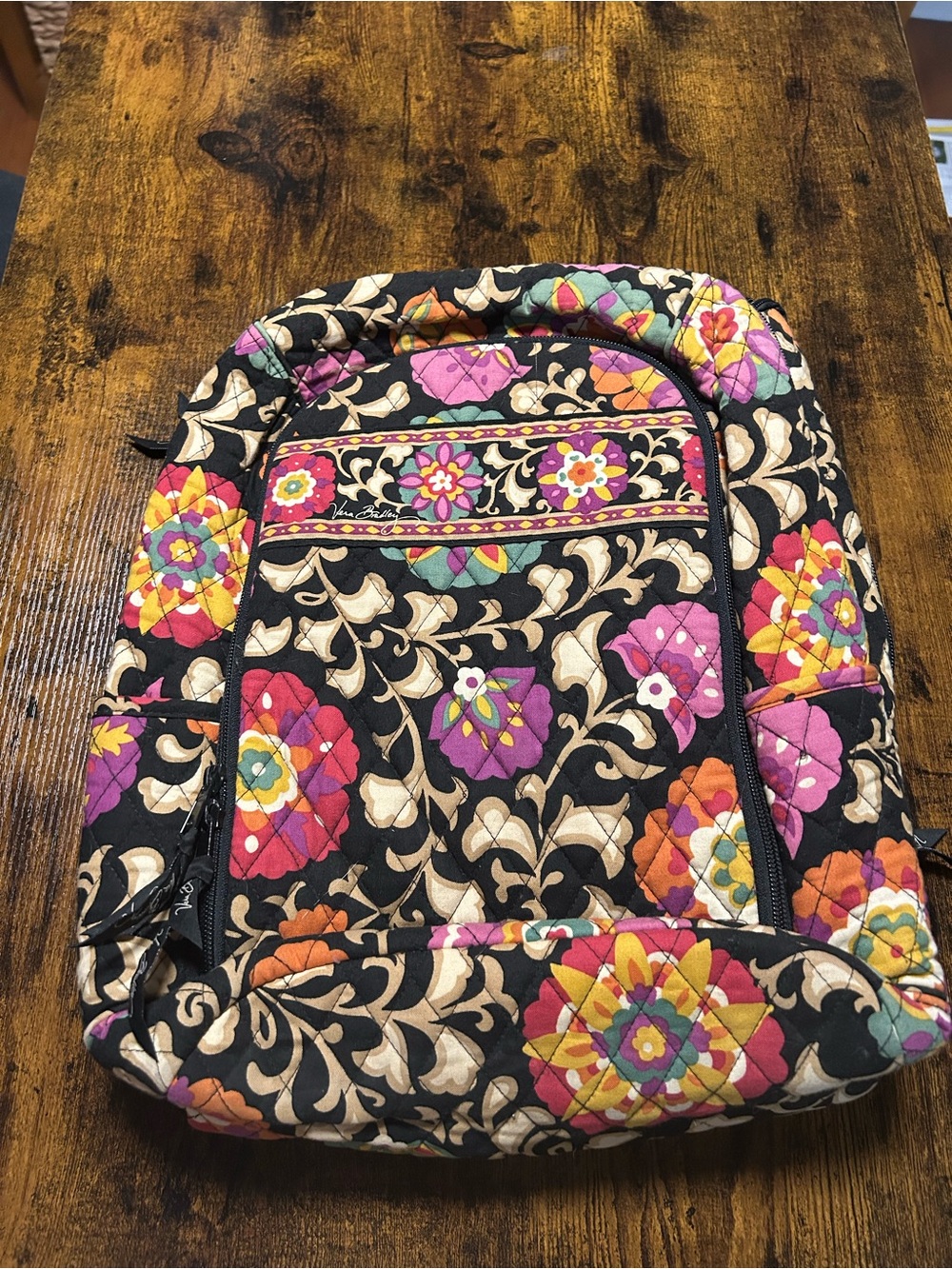 Quilted Floral Multi-Color Women's Backpack